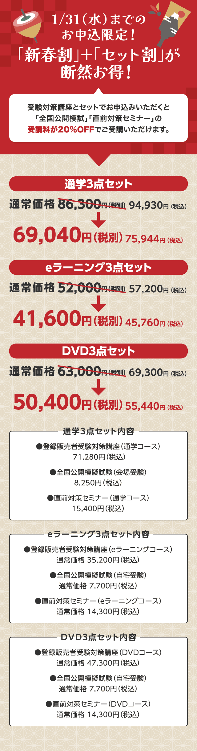 「新春割」+「セット割」が断然お得！