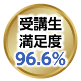 受講生満足度96.6%