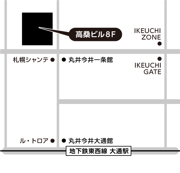 札幌大通会場地図