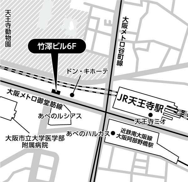 大阪竹澤会場地図