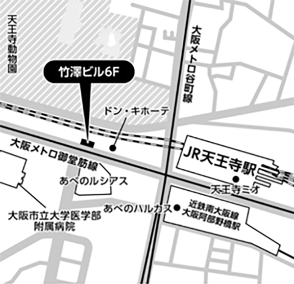 大阪会場地図（竹澤ビル）